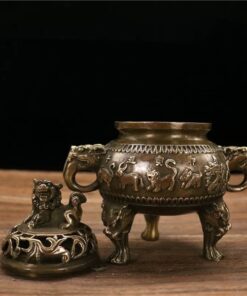 Đốt Trầm Thập Nhị Chi Đồng Nắp Nghê