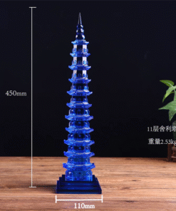 Tháp Văn Xương Pha Lê Xanh Dương