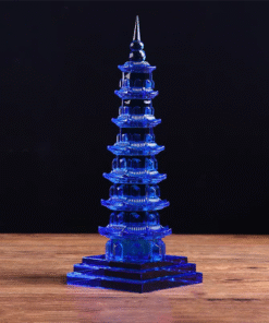 Tháp Văn Xương Pha Lê Xanh Dương