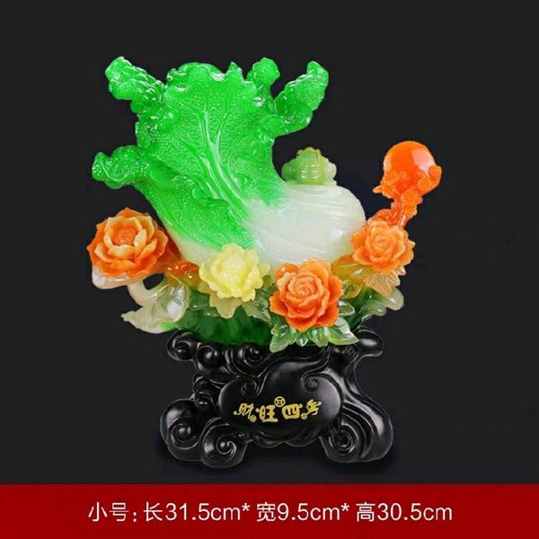 Tượng Bắp Cải Thiềm Thừ Hoa Mẫu Đơn