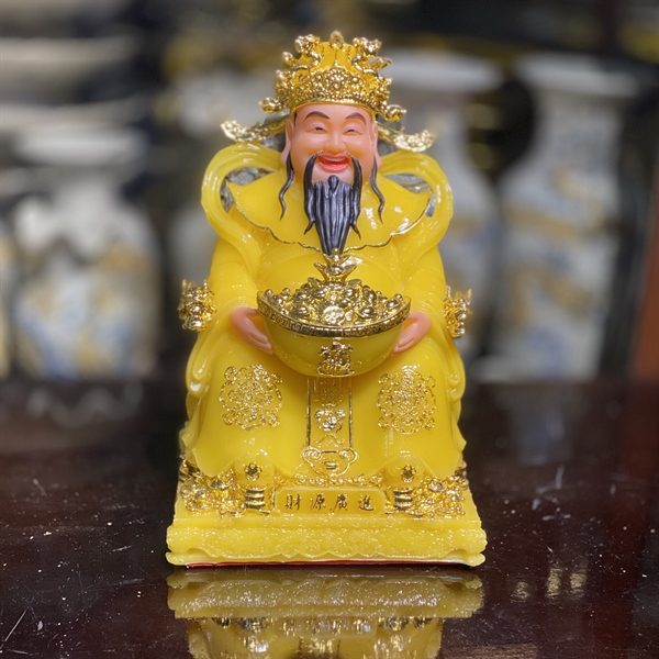 Tượng Thần Phát/ Tượng Triệu Công Minh Phú Qúy Bột Đá Vàng Thạch Anh