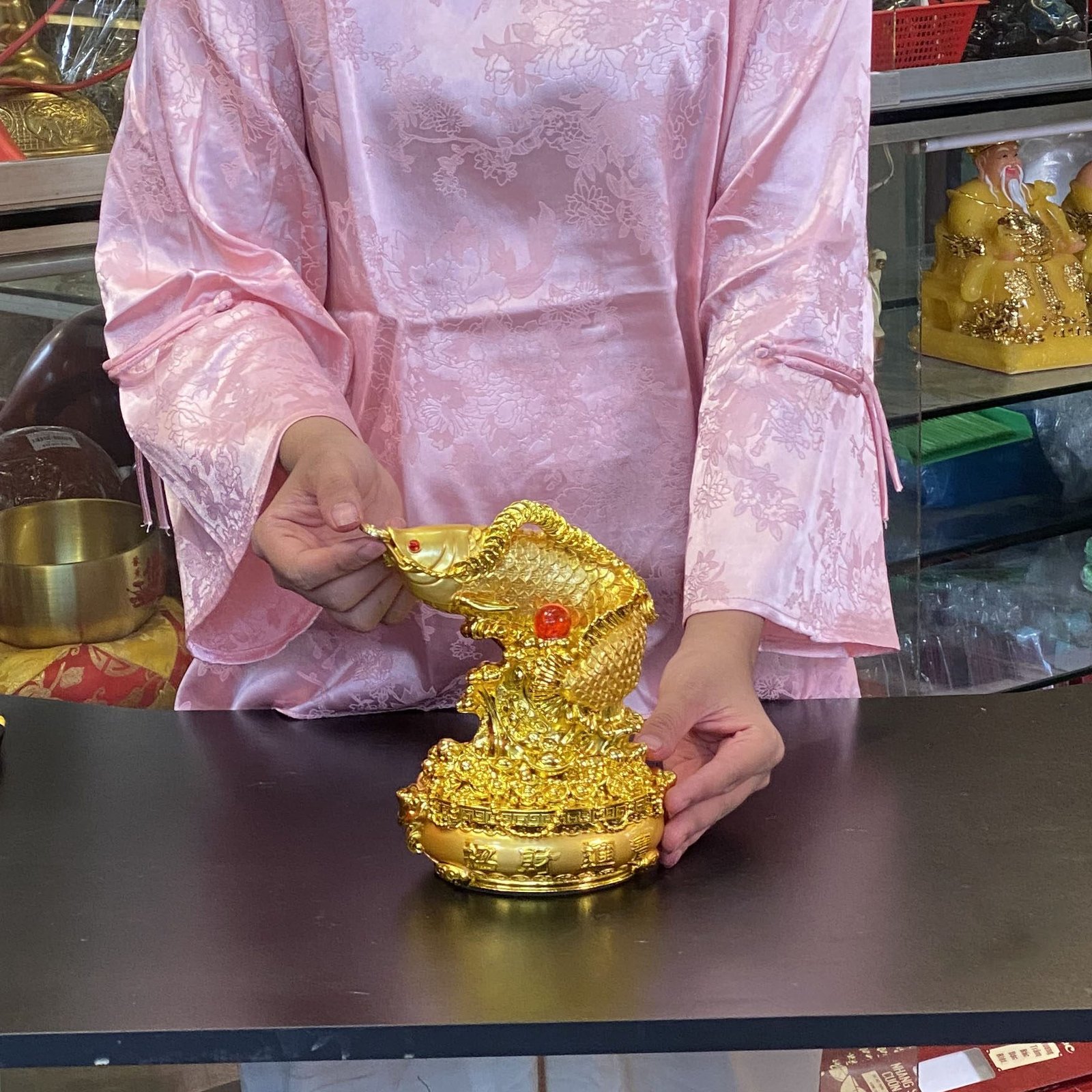 Tượng Cá Kim Long Tụ Bảo