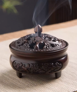 Đốt Trầm Đồng Nắp Rồng Phượng