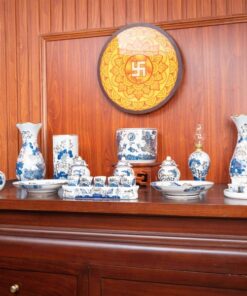 Bộ Thờ Thần Linh Men Lam Vẽ Vàng