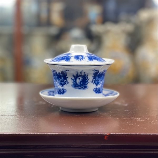Bát Sâm/ Bát Nước Rồng Men Lam