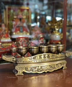 Kỷ Ngai Thờ 5 Chén Đồng Hun