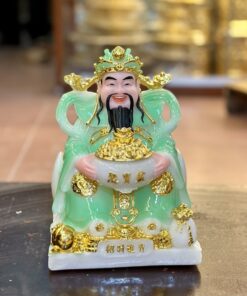 Tượng Thần Tiền/ Thần Phát Phú Quý Xanh Ngọc