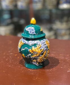 Chóe Thờ Men Xanh Lục Bảo Đắp Nổi