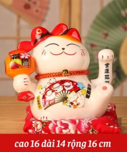 Mèo Thần Tài Chiêu Tài Phúc Chùy 16cm