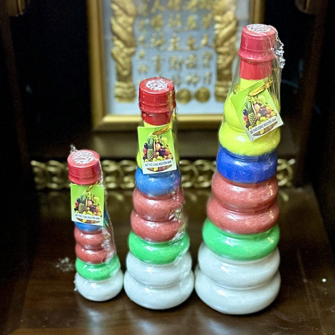 Chai Muối Ngũ Sắc Phong Thủy
