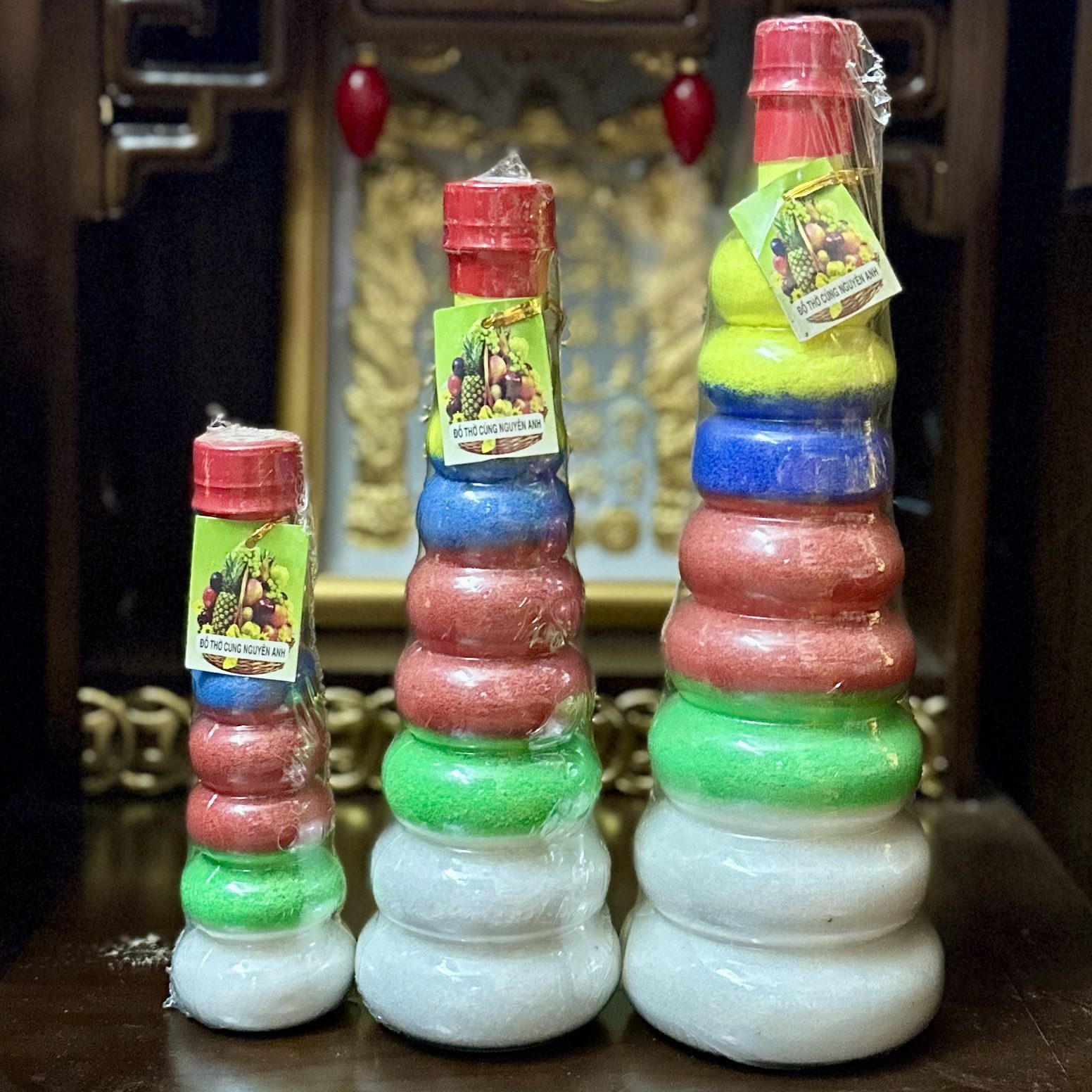 Chai Muối Ngũ Sắc Phong Thủy