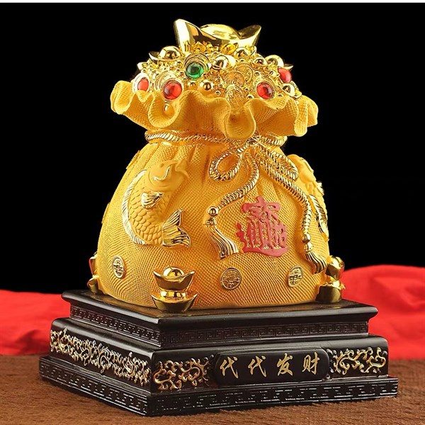 Túi Tiền Chiêu Tài Tiến Bảo Vàng Kim