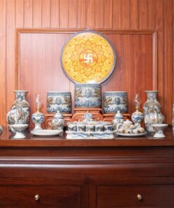 Bộ Thờ Gian Tiên Men Rạn Đắp Nổi BTGTMRDN3