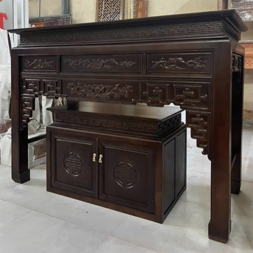 Án Gian/Bàn Thờ Chung Cư Gỗ Sồi AGBT02