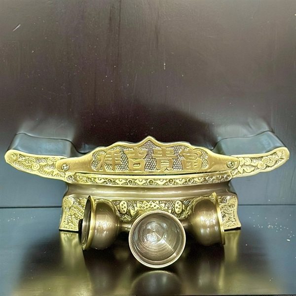 Kỷ Ngai Thờ 3 Chén Đồng Hun