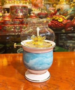 Đèn Dầu Vân Đá Xanh