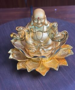 Tượng Di Lặc Tọa Sen Đặt Ô Tô-Bàn Làm Việc