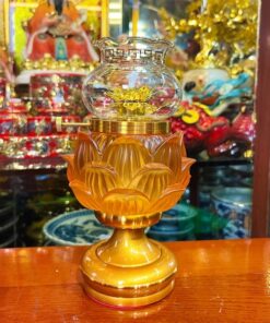 Đèn Dầu Lưu Ly Bọc Đồng