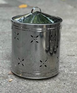 Lò Hóa Vàng Inox Tròn Mỏng Hoa