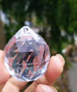 Cầu Treo Phong Thủy Pha Lê Trắng