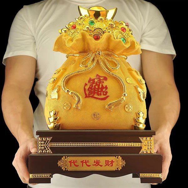 Túi Tiền Chiêu Tài Tiến Bảo Vàng Kim