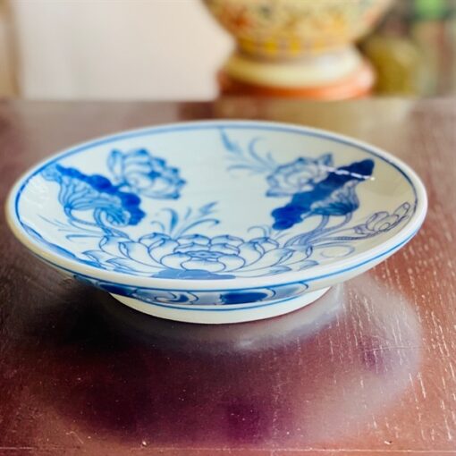 Mâm Bồng Thờ Hoa Sen Men Ngọc Chân Thấp