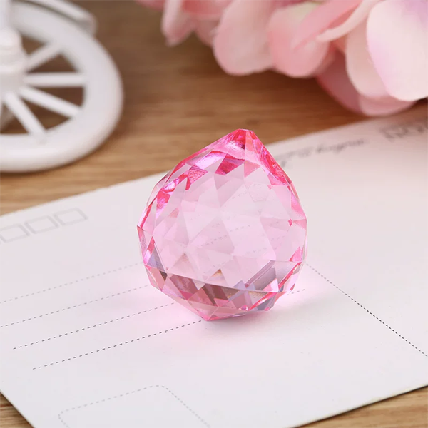 Cầu Treo Phong Thủy Pha Lê Hồng Nhạt