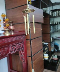 Chuông Gió Treo Đồng Vàng Đồng Tiền Xu May Mắn