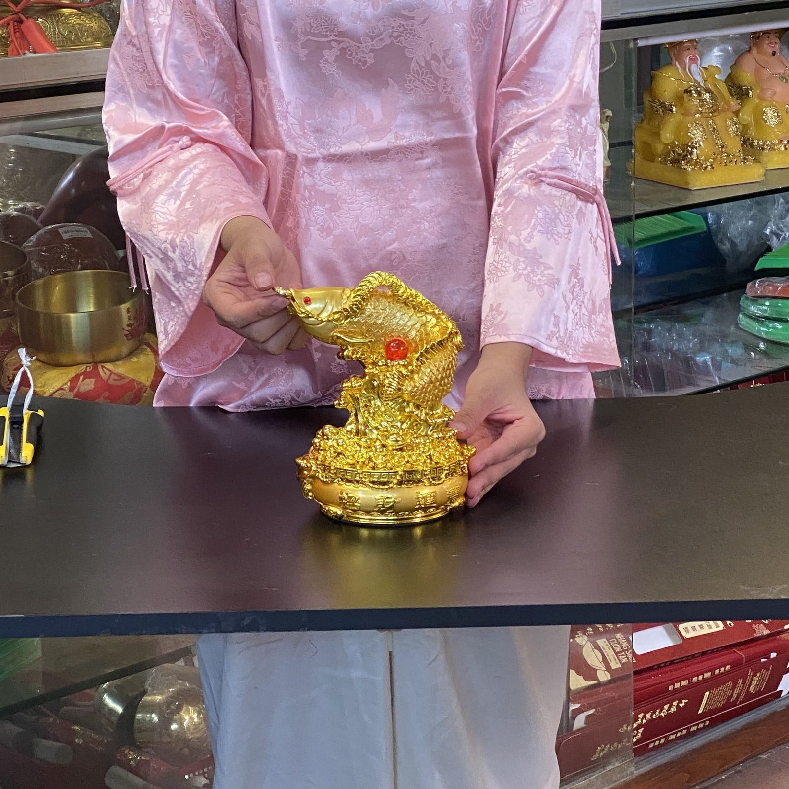 Tượng Cá Kim Long Tụ Bảo