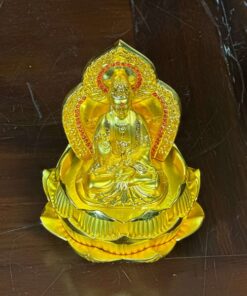 Tượng Phật Quan Âm Bồ Tát Tọa Sen Để ÔTô