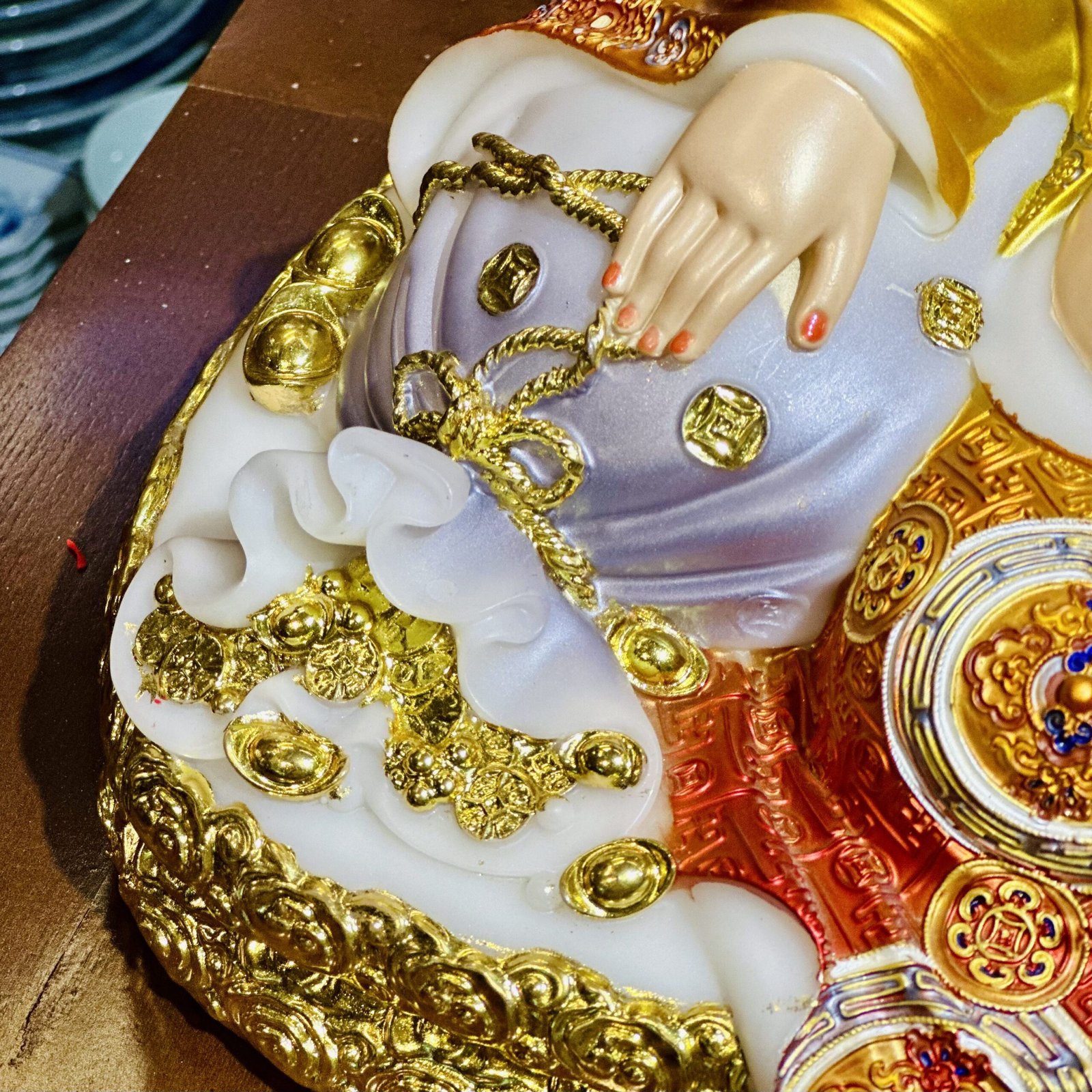 Tượng Di Lặc Hiệu Ứng Đồng Đỏ