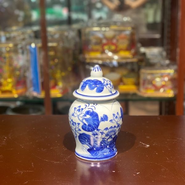 Chóe Thờ Hoa Sen Men Ngọc