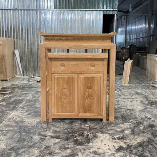 Án Gian/Bàn Thờ Chung Cư Gỗ Sồi AGBT03