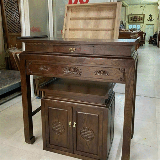 Án Gian/Bàn Thờ Chung Cư Gỗ Sồi AGBT11
