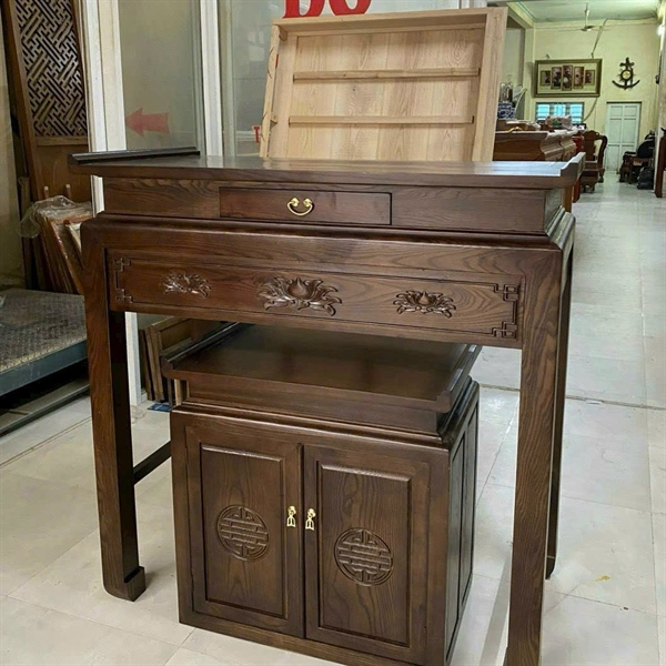 Án Gian/Ban Thờ Chung Cư Gỗ Sồi AGBT11