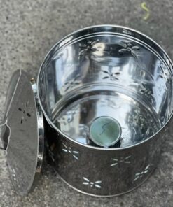 Lò Hóa Vàng Inox Tròn Mỏng Hoa