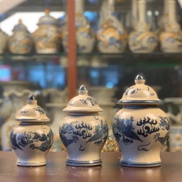 Chóe Thờ Men Rạn Vẽ