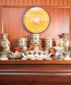Bộ Thờ Gia Tiên Men Rạn Vẽ Vàng BTGTMRVV2