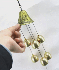 Chuông Gió Treo Đồng Rồng Phượng