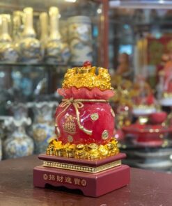 Túi Tiền Vàng Màu Đỏ Chiêu Tài