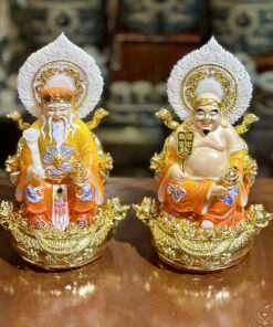 Tượng Thần Tài Thổ Địa Hiệu Ứng Đồng Cam
