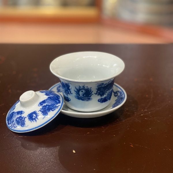 Bát Sâm/ Bát Nước Rồng Men Lam