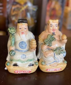 Tượng Thần Tài Thổ Địa Sứ Men Rạn Đắp Nổi