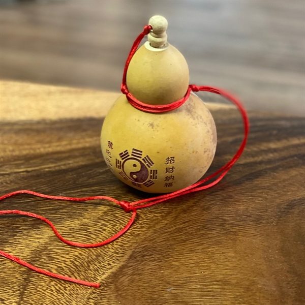 Hồ Lô Gỗ Bát Quái Âm Dương