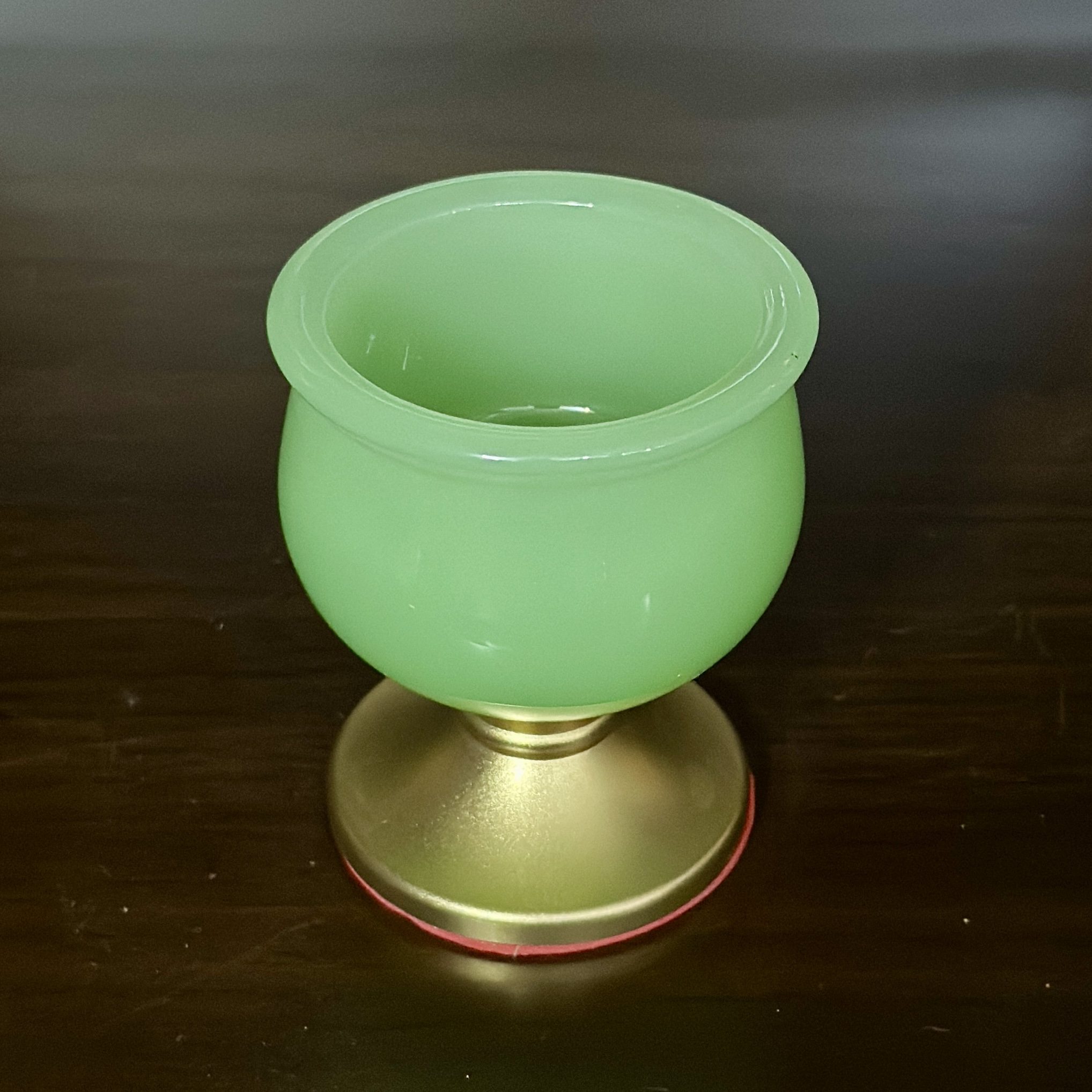 Chén Thờ Lưu Ly Xanh Bọc Đồng