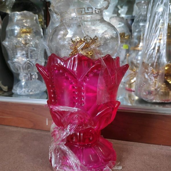 Đèn Đầu Hoa Sen Thân Thủy Tinh - Ảnh 5