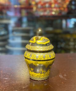 Chóe Thờ Sứ Men Vàng Kim Sa