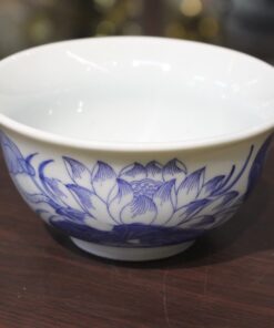 Bát Cơm/Bát Thờ Cúng Hoa Sen Men Ngọc