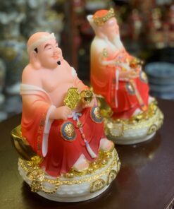 Tượng Thần Tài Thổ Địa Đá Đỏ TD10
