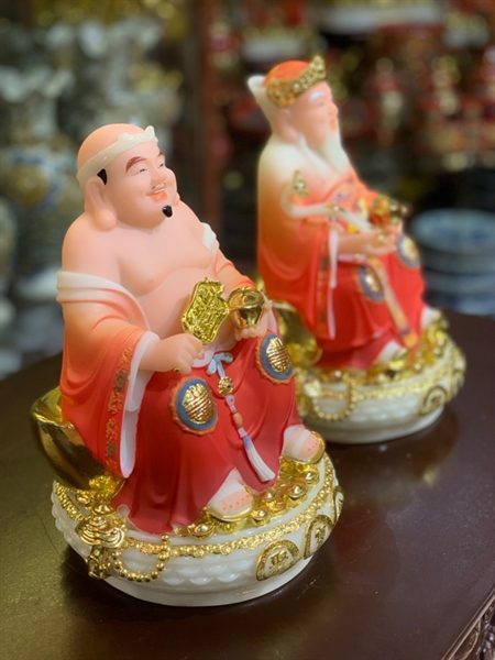 Tượng Thần Tài Thổ Địa Đá Đỏ TD10